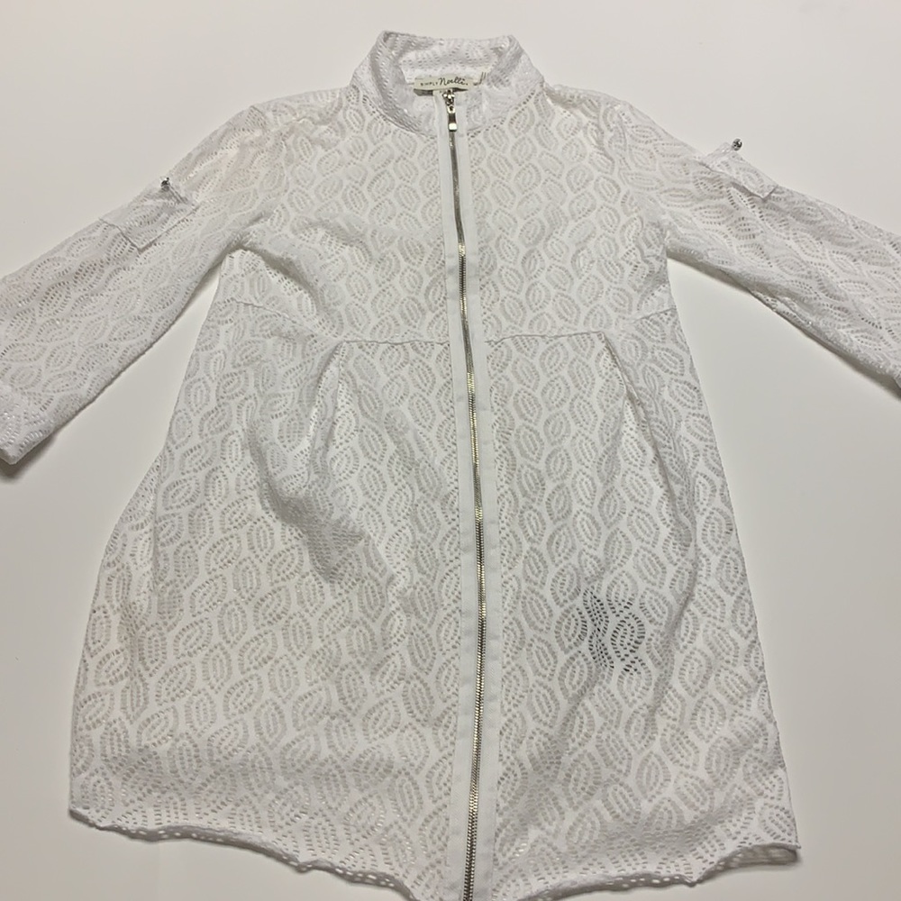 White Swimsuit Cover-up